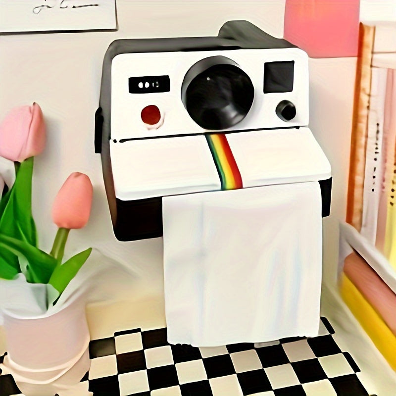 Vintage Polaroid Toilet Paper Holder